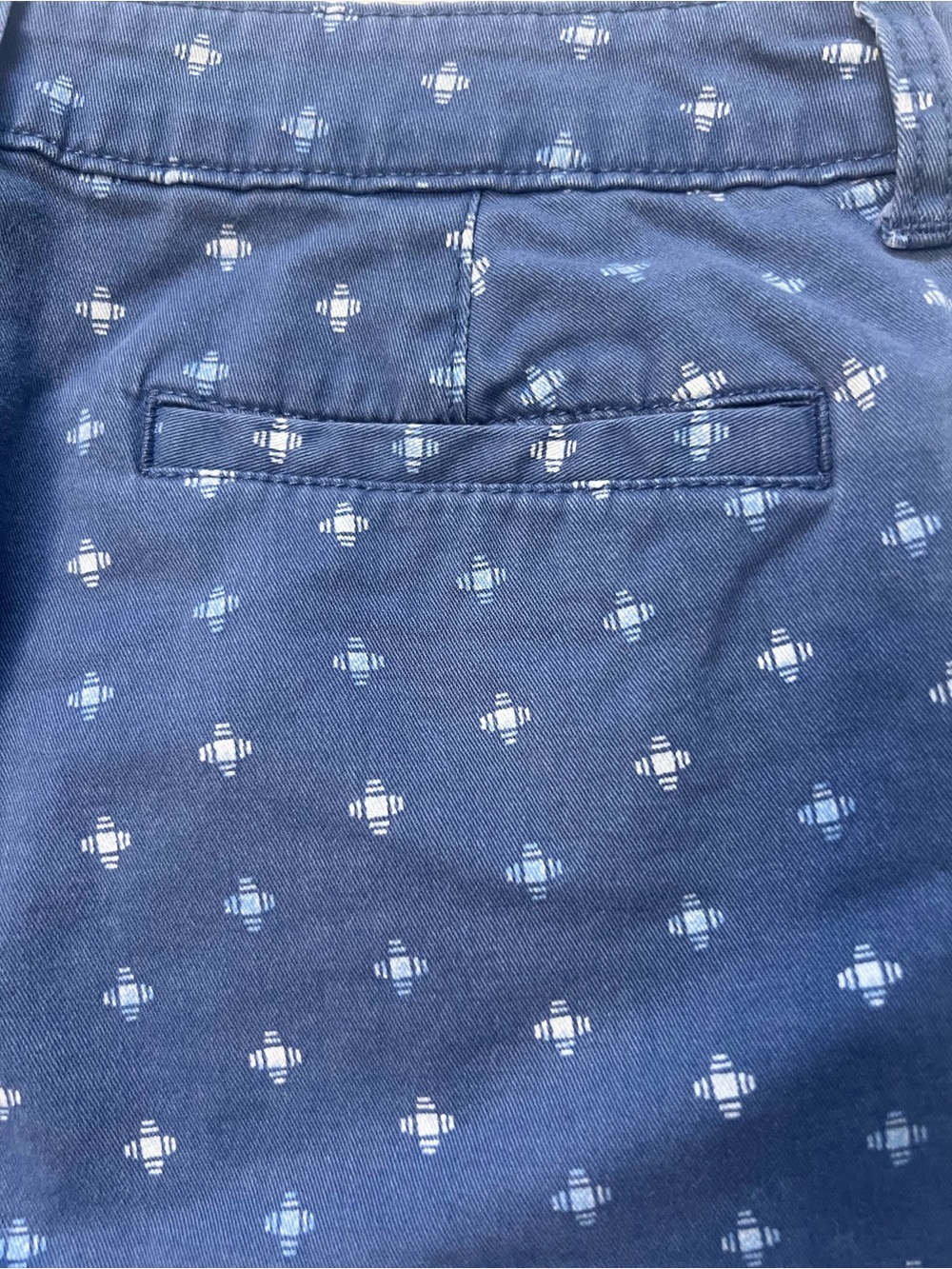 a.n.a  Blue Printed Mid-Rise Women’s Twill  Shorts Sz 4 - Picture 5 of 9